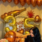 Gold 40 Inch Large Number 5 Birthday Balloon, Five 5Th 15 25 35 50 55 Birthday Celebration Decorations, Foil 5 Mylar Helium Numb
