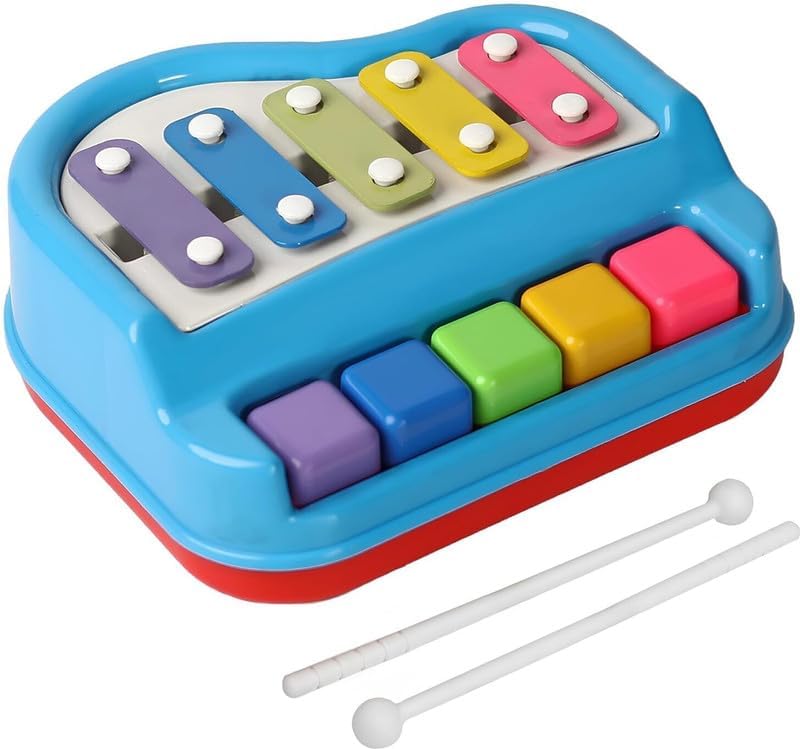 Pmw  2In1 Piano And Xylophone Toy For Toddlers With 2 Mallets