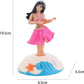 Juroicessry Pink Solar Powered Dancing Girl Figure - Small Foam Dashboard Ornament