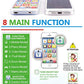 YOYOSTORE Phone Toy Play Mobile Cell Phone Music Learning for Child Toddle Baby Kid (White)