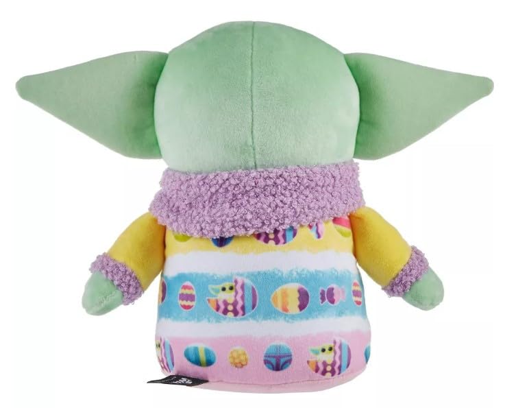 STAR WARS Mandalorian Grogu Plush - 8" Baby Yoda Holiday Toy, Cotton, Spring Easter