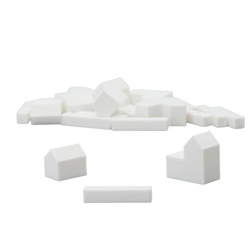 Bkprint3D Replacement Pieces For Catan Board Game | Settlers Pieces | 82 Colors | Base Set | (01_White)