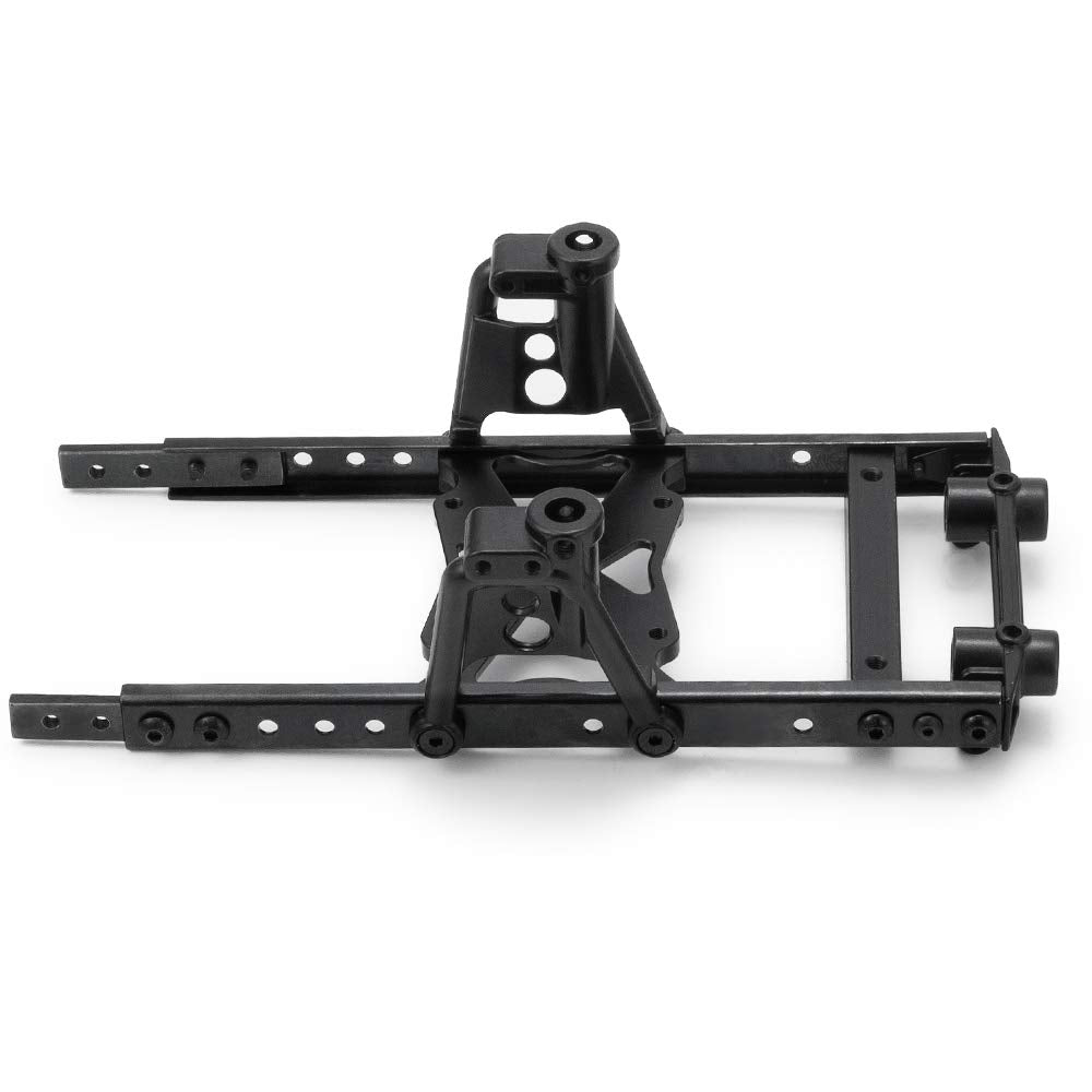 QUE-T RC 6x6 Steel Body Chassis Frame Kit for 1/10 RC Axial SCX10 Crawler Car