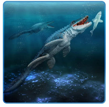 Gemini&Genius Dinosaur Toy, Mosasaurus Action Figure, Reptile Animal Toy, Great Gift, Collection, Cake Topper, Role-Play, Storytelling Prop, Party Supplie, Room Decor For Kids