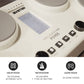 Hxw Pd405 Electric Drum Pad Tabletop Electronic Drum Set, With 163 Sounds, Coach & Game Features, 2 Pedals And Drum Sticks, Chri