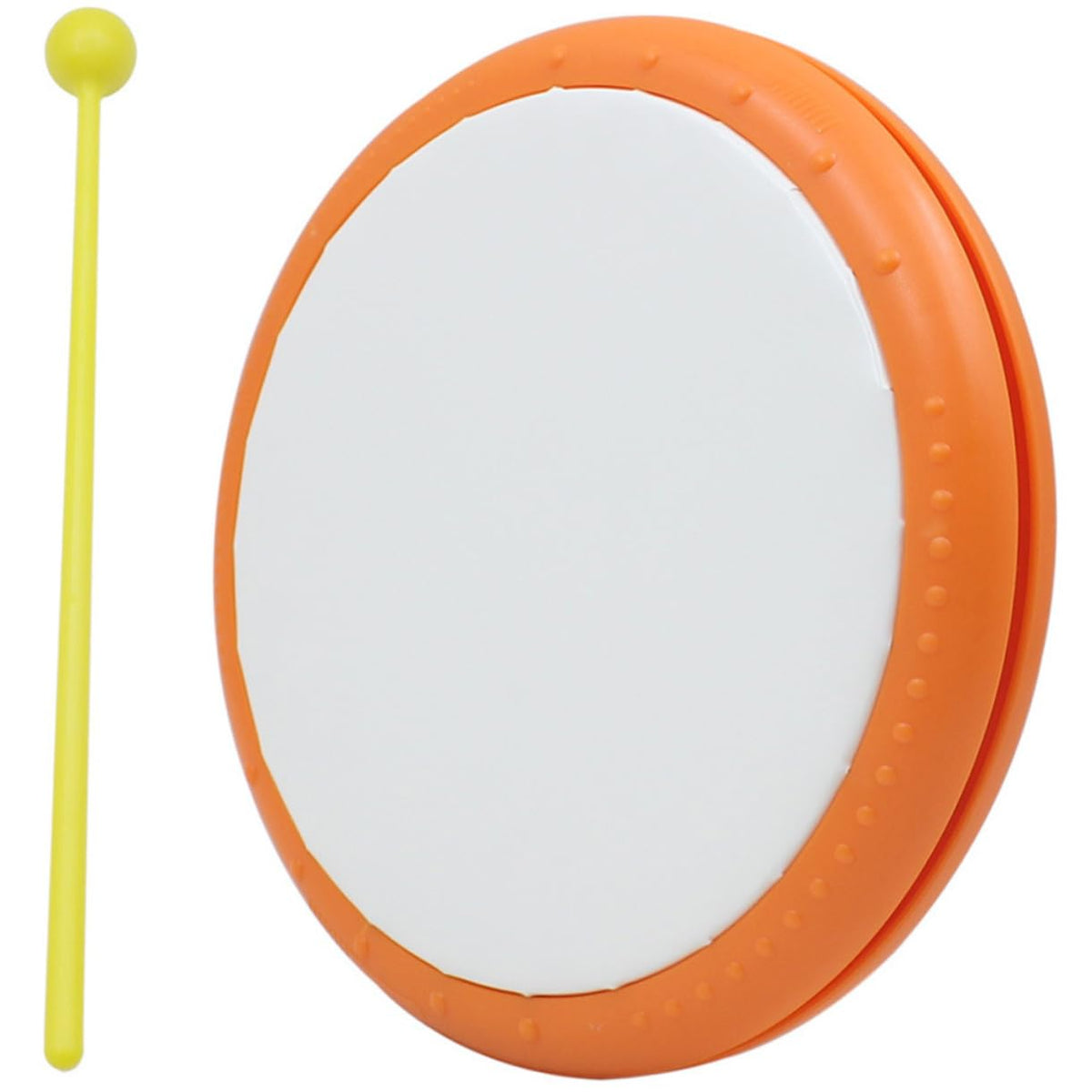 Excluzo 1 Set Set Plastic Tambourine Orange Tambourine For Kids Plastic Hand Drum Set Kids Musical Instruments Plastic Drum Inst