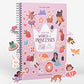 World Of Princesses Sticker Activity Book By Cupkin: Side By Side Sticker + Princess Coloring Books For Girls 4-8 - Spiral Bindi
