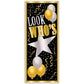 Black and YellowLook Whos Door Cover 1 pc.