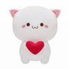 Alwoligag Cute Cat Plush Toy, Super Soft White Cat Plush Toy, Plush Cat Stuffed Animals, Valentine'S Day Gift, Sweet Romantic Cute Cat Plush Toy(13.9 Inch)
