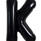 Toniful 40 Inch Large Black K Letter Balloons Jumbo Helium Balloons,Foil Mylar Big Alphabet Balloons For Birthday Party Annivers