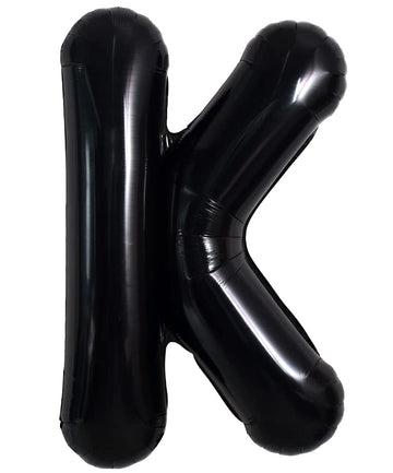 Toniful 40 Inch Large Black K Letter Balloons Jumbo Helium Balloons,Foil Mylar Big Alphabet Balloons For Birthday Party Annivers