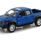 Kinsmart 2013 Ford F-150 Svt Raptor Supercrew Blue 1:46 Scale 5' Die Cast Metal Model Toy Truck