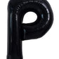 Toniful 40 Inch Large Black P Letter Balloons Jumbo Helium Balloons,Foil Mylar Big Alphabet Balloons For Birthday Party Annivers