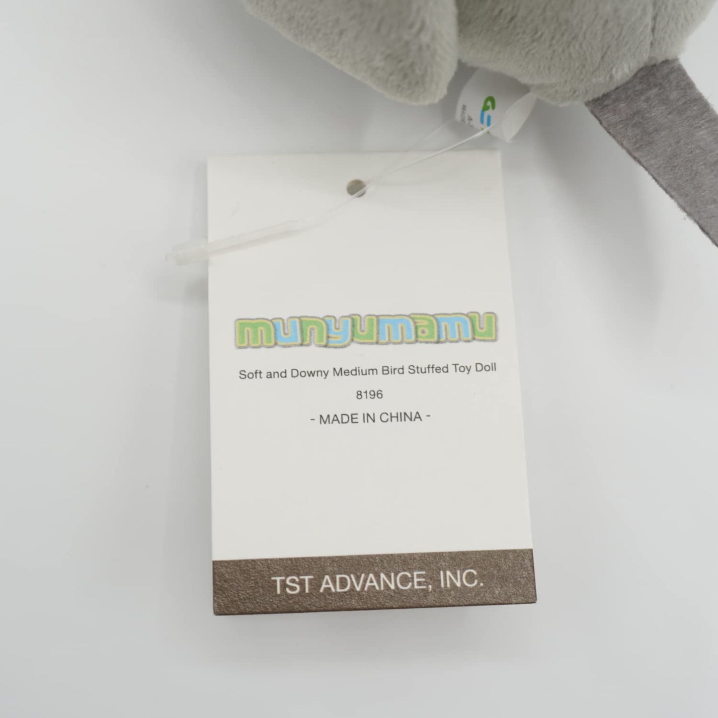 TSTADVANCE Soft and Downy Medium Bird Stuffed Toy Doll - Cockatiel Grey - Polyester - Model 43383-81