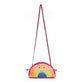 Jellycat Amuseables Rainbow Plush Bag, 10 inches - Crossbody and Shoulder Purse - Fun and Unique Handbag