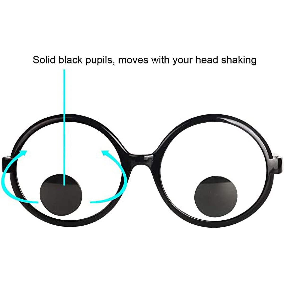Delphinus Googly Eyes Glasses, Funny Googly Eyes Goggles Shaking Party Glasses Toys Novelty Shades Funny Costume Accessories For Party Favor…