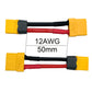 2Pairs XT60H XT60 to XT90 Female Male Adapter with 12AWG 5CM Gauge Wire RC Lipo Battery Connectors Converter Adapter