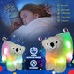 Glow Guards Musical Light up Polar Bear Stuffed Animal Singing Soft Plush Toy with LED Night Lights Nursery Songs Glow Bedtime P