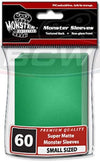 Sleeves - Monster Protector Sleeves - Smaller Size Super Matte - Green (Fits Yugioh And Other Smaller Sized Gaming Cards)