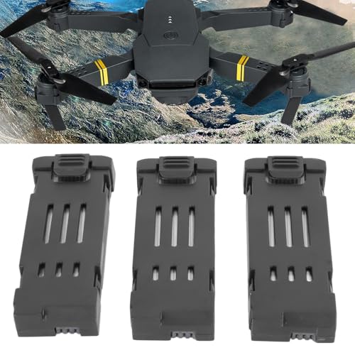 3PCS 1800MAH 3.7V RC Drone Lithium Battery for E58/E68/JY109/998PRO, High Capacity Drone Lithium Battery for Quadcopter.
