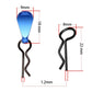 Hosim 8 pcs of 1.2mm Metal Body Clips Pins with 4 Teardrop-shaped Pull Tabs for All of 1:8 and 1:10 Scale RC Vehicles Cars Truck