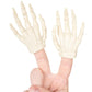 Accoutrements Archie McPhee Funny Glow-in-The-Dark Skeleton Finger Hands: Spooky Set of 2 Novelty Finger Puppets for Tiny, Eerie