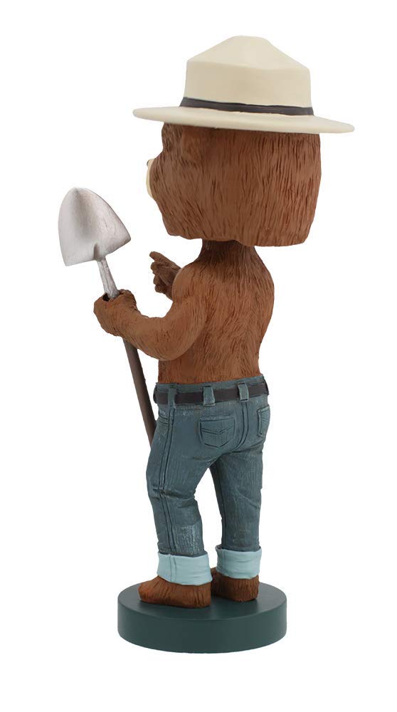 Royal Bobbles Smokey Bear Bobblehead  enhanced Polyresin Lifelike Figure  Unique Serial Number  Exquisite Detail
