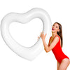 Heart Swimming Pool Float  mature-themed Heart Pool Floats  Water Fun Beach Party Toys for Aults Birthday Scene Layout Props. (47 in White)