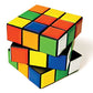 World's Smallest Rubik's Cube - Pocket-Sized 3D Puzzle, 1 inch, Plastic, Green/Blue/White/Yellow/Orange, Model 503