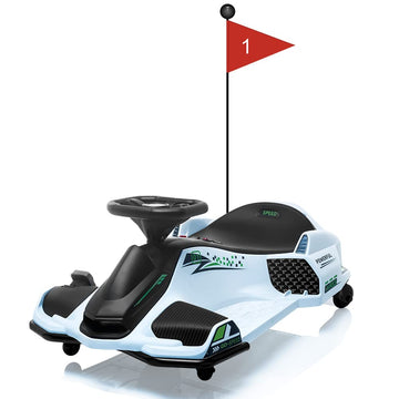 12V Kids Ride On Drift Car For Kids, 7Ah 45W Motor Electric Drifting Go-Kart Up To 5 Mph Variable Speed, Built-In Music,Colorful