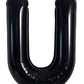 Toniful 40 Inch Large Black U Letter Balloons Jumbo Helium Balloons,Foil Mylar Big Alphabet Balloons For Birthday Party Annivers