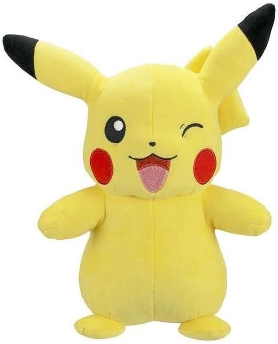 Pok  mon PIKACHU PLUSH - 12-Inch Pokemon Plush - Authentic Details - Toys for Kids