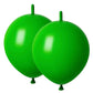Adido Eva Link Balloons 6 Inch Green Latex Quick Linkale Balloon 80 Pcs For Birthday, Halloween, Christmas, Party Festival Decor