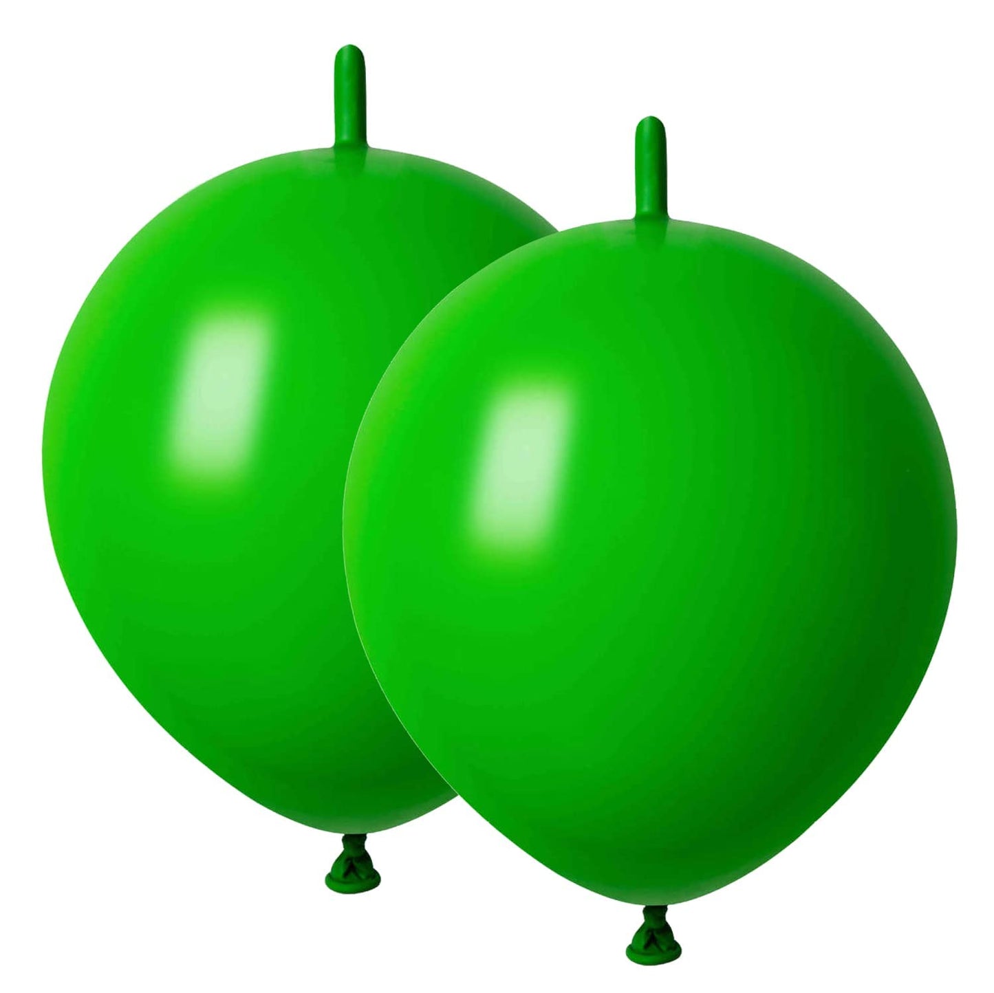 Adido Eva Link Balloons 6 Inch Green Latex Quick Linkale Balloon 80 Pcs For Birthday, Halloween, Christmas, Party Festival Decor