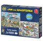 Jan Van Haasteren- 2 X 1000 Traffic Chaos/By Air, Land And Sea