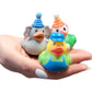 Cool Rubber Ducks (2') Standard Size. (12 Pack) Cute Duck Bath Tub Pool Toys. (Carnival Themed Rubber Ducks)