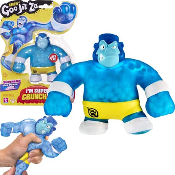 Goo Jit Zu Heroes of Goo Jit Zu Crunchy Gorilla Action Figure - Silverback, Multicolor, Plastic, Model 41028