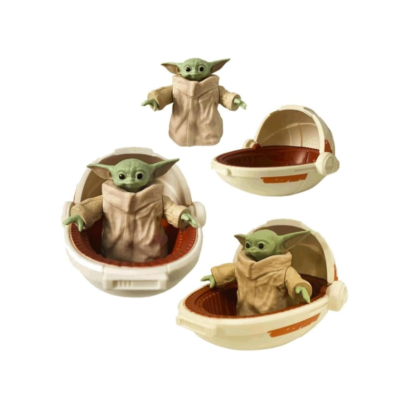 Star Wars Grogu Figure, 9.5' Articulated Figure And Accessories - F4050 - Hasbro, Brown