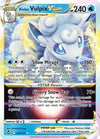 Pokemon - Alolan Vulpix Vstar 034/195- Silver Tempest - Ultra Rare - Holo Foil Card