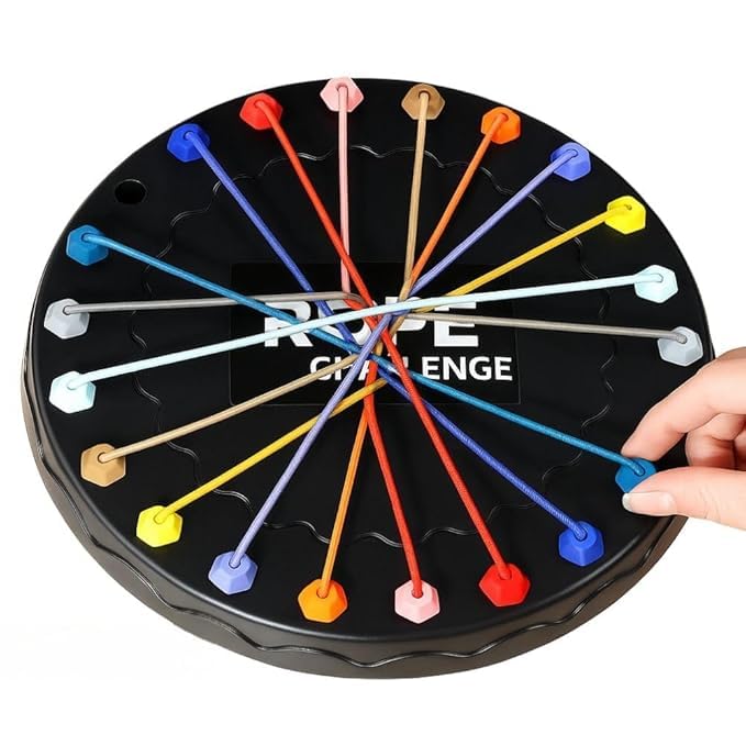 Lumevo Rope Challenge Logic Puzzle Game  Brain Teaser Rope Untangling Puzzle for Kids & Adults | Strategy Mind Game for Family 
