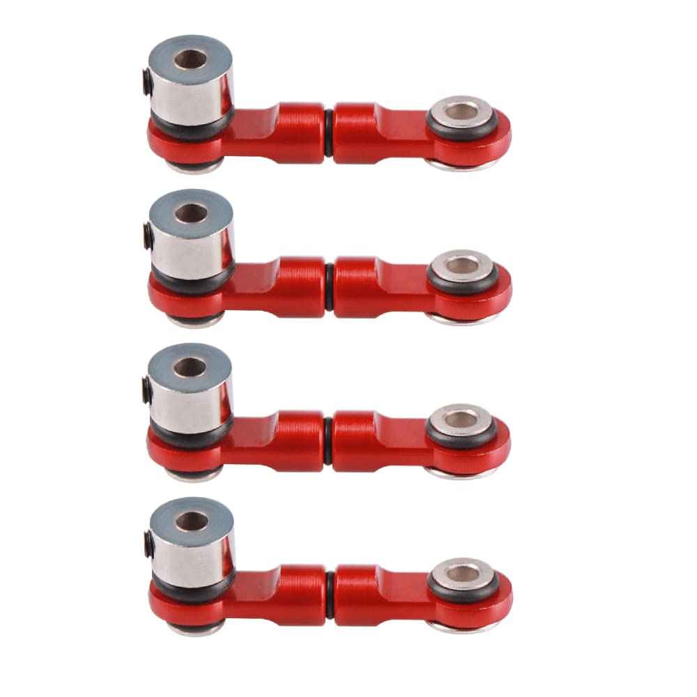 Acekeeps 4-Pack Aluminum Anti-Roll Narrow Sway Bar Suspension Arm Linkages Upgrade Parts For Arrma Rc 1/10 Senton 1/8 Typhon Kra