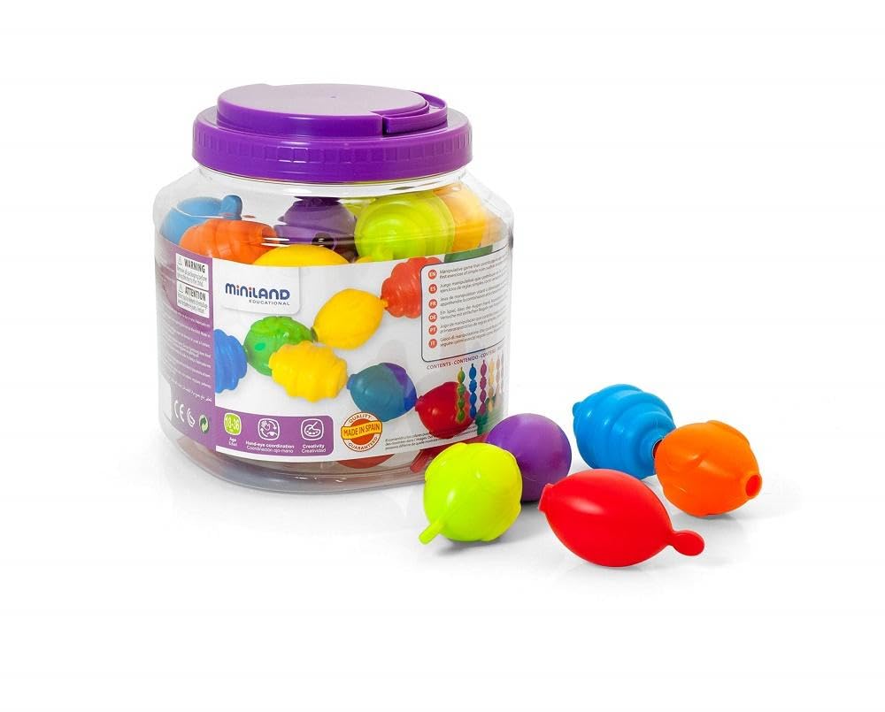 Miniland Educational - Maxichain Interlocking Pieces (24 Pcs)