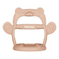 Petinube Baby Wrist Silicone Teether Soothing Pacifier For Infants 3+ Months Babies Pack Of 1 Made In Korea Anti-Dropping (Bear-