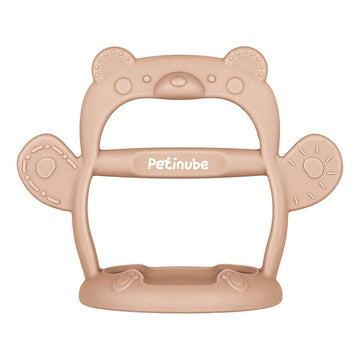 Petinube Baby Wrist Silicone Teether Soothing Pacifier For Infants 3+ Months Babies Pack Of 1 Made In Korea Anti-Dropping (Bear-