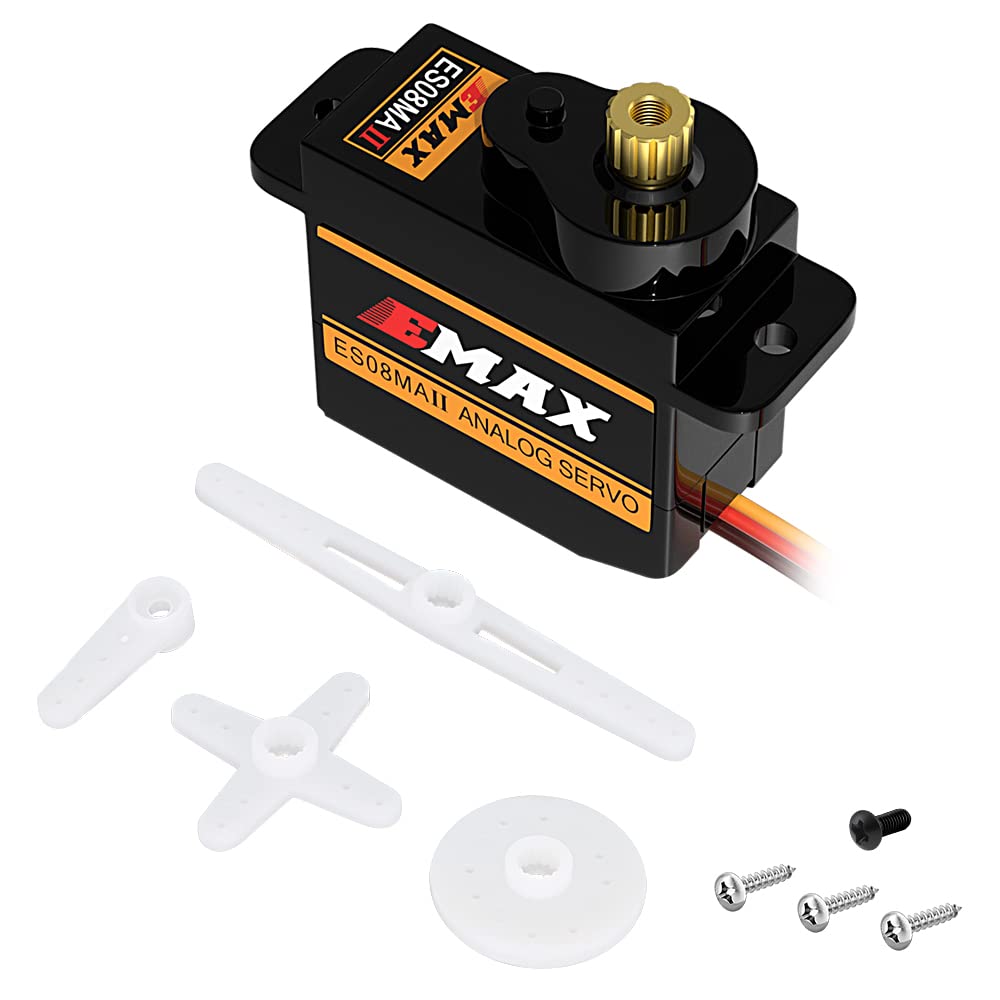 EPINON Emax Servo ES08MAII 12g Analog RC Servo for 1/24 Axial SCX24 Bronco/JLU/C10/Gladiator/Deadbolt/B17 RC Crawler Car Upgrade