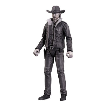 Diamond Select Toys The Walking Dead Comic Series 1 7-Inch Rick Grimes Action Figure with 16 Points of Articulation (Black and White)