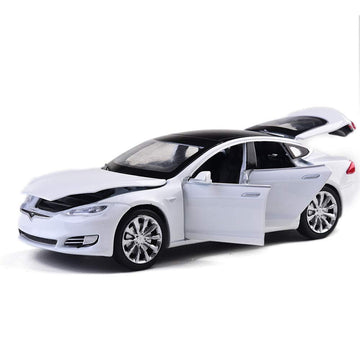 MiniToy Toy Car Model S Alloy Model Cars Pull Back Vehicles 1/32 Scale Car Toys for Toddlers Kids(White)