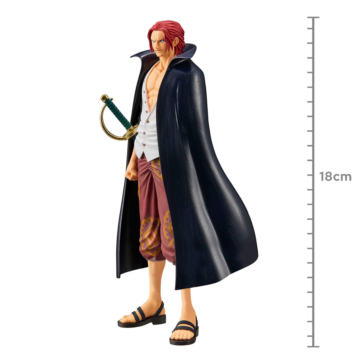 Banpresto One Piece DXF Shanks Statue - Medium Multicolor Plastic Model 18948