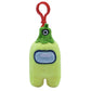 Just Toys LLC Among Us 3" Plush Backpack Hanger - Series 2, Green, Polyester, Model 787790987963
