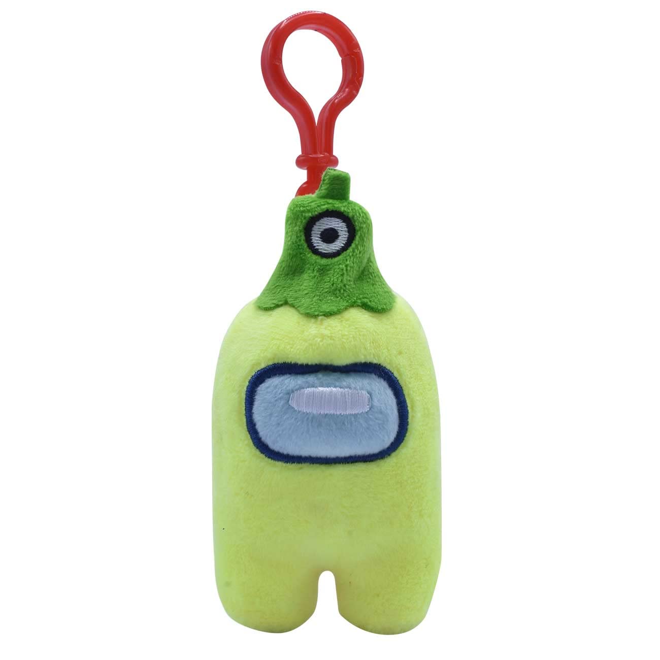 Just Toys LLC Among Us 3" Plush Backpack Hanger - Series 2, Green, Polyester, Model 787790987963